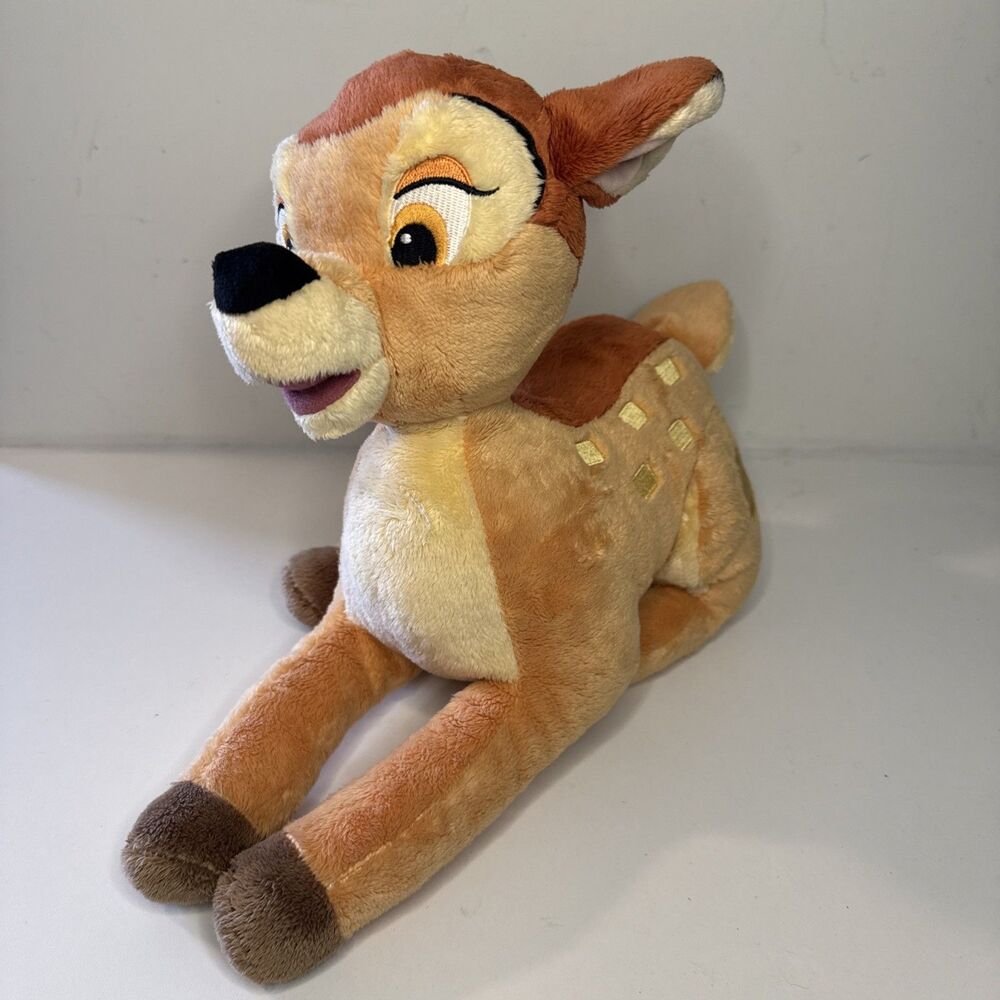 Disney Store Original Bambi Plush Stuffed Animal 15” Sitting Authentic Classic